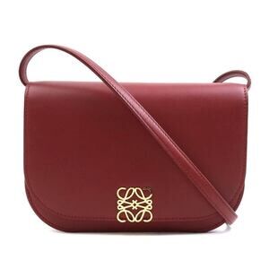 Loewe Goya Leather Shoulder Bag Red